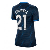 Camiseta Chelsea Ben Chilwell #21 Segunda Equipación Replica 2023-24 para mujer mangas cortas